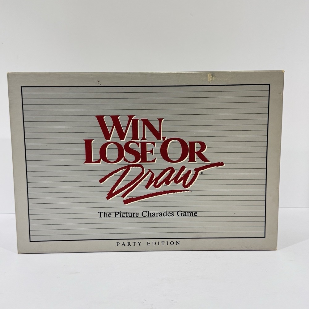 Win Lose or Draw The Picture Charades Game 1988 Milton Bradley Party Edition